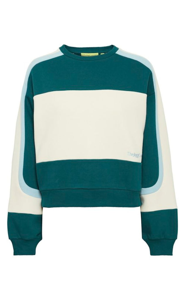 The Jogg Concept Sweater - Sage Block - Deep Teal Mix