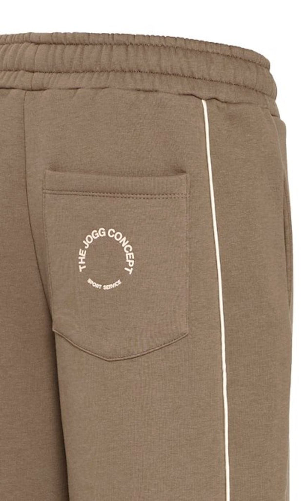 The Jogg Concept Sweatpants - Sage Piping - Chocolate Chip Mix