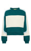 The Jogg Concept Sweatshirt - Sage  Block - Deep Teal Mix