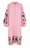 Say INA Copenhagen Kjole - Tilde Long - Pink Striped W. Embroidery