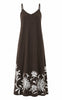 Say INA Copenhagen Kjole - Tilde Strap - Chocolate Brown W. Embroidery