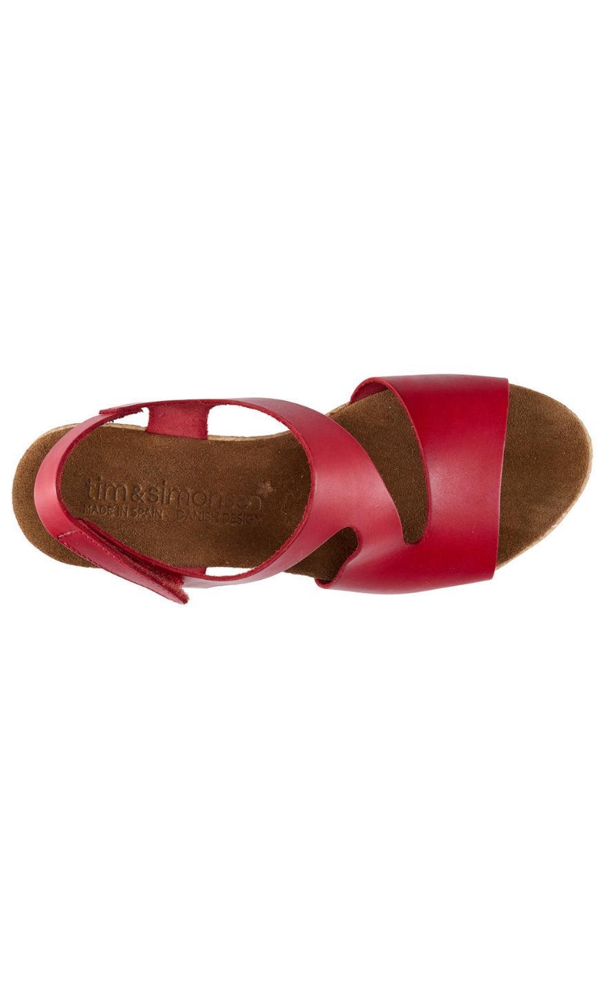 Tim & Simonsen Sandaler - Masha Nature - Rojo