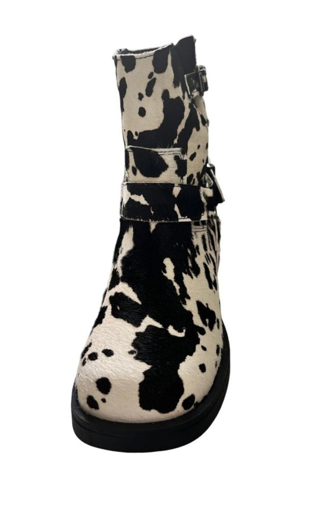 Tim & Simonsen Støvle - Lora Biker boot - Cow Hair On Negro