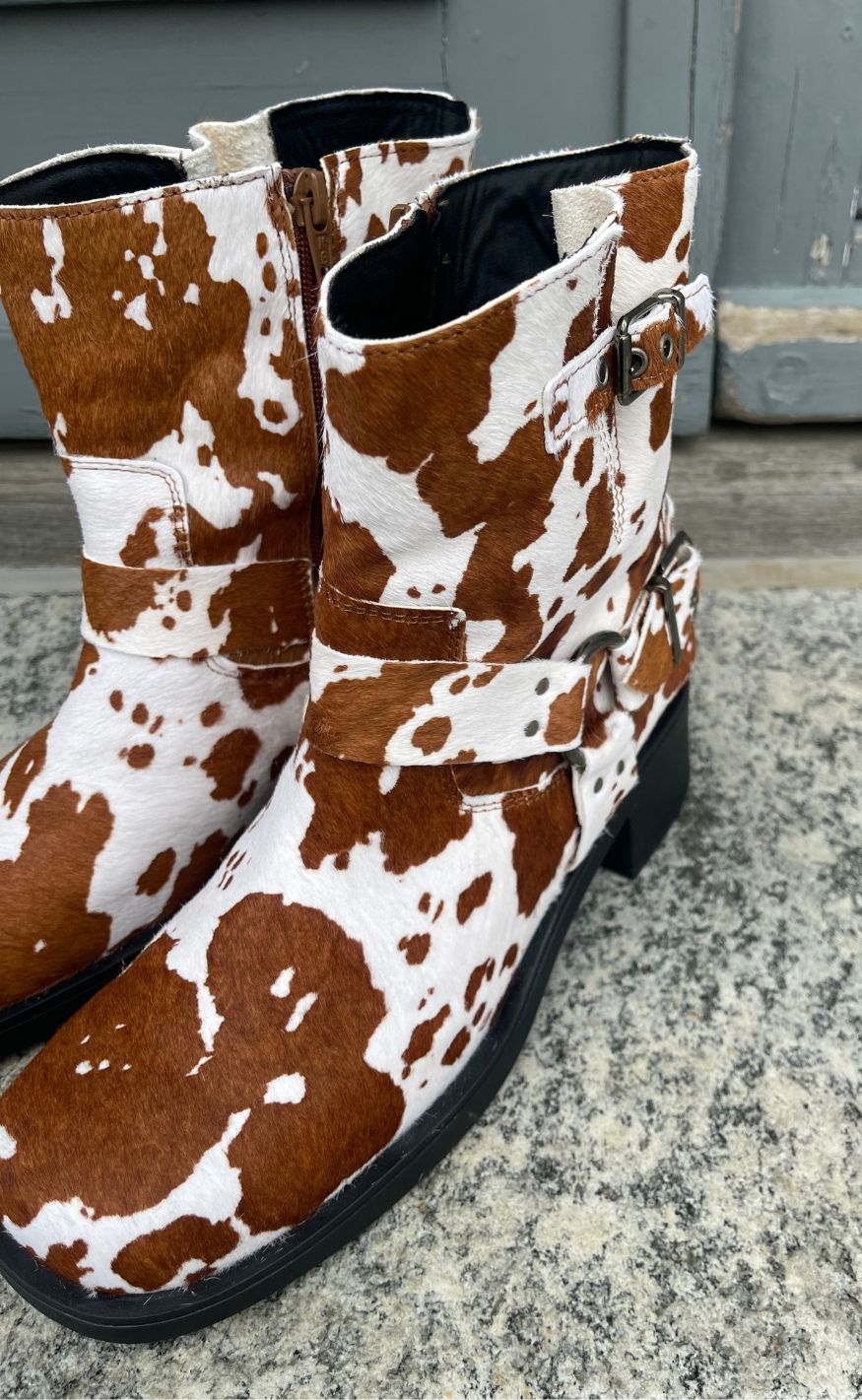 Tim & Simonsen Støvle - Lora Biker boot - Cow Hair on