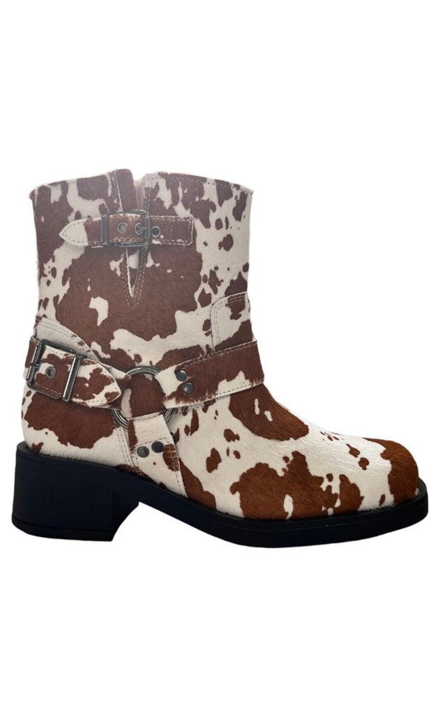 Tim & Simonsen Støvle - Lora Biker boot - Cow Hair on