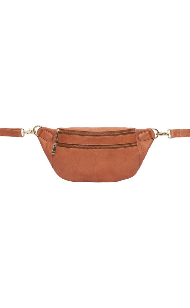 Tim & Simonsen Taske - Astrid Bumbag - Cognac / Gold