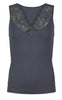 Tim & Simonsen Top - Belen V-Lace - Antracite (vendbar)