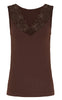 Tim & Simonsen Top - Belen V-Lace - Cioccolato (vendbar)