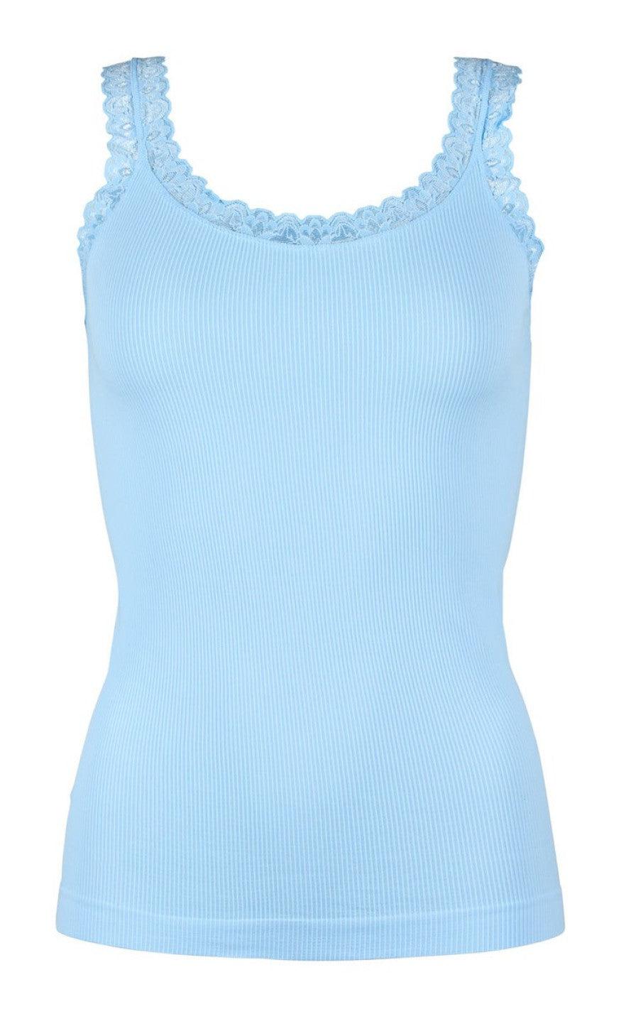 Tim & Simonsen Top - Frida Rib - Azzurro
