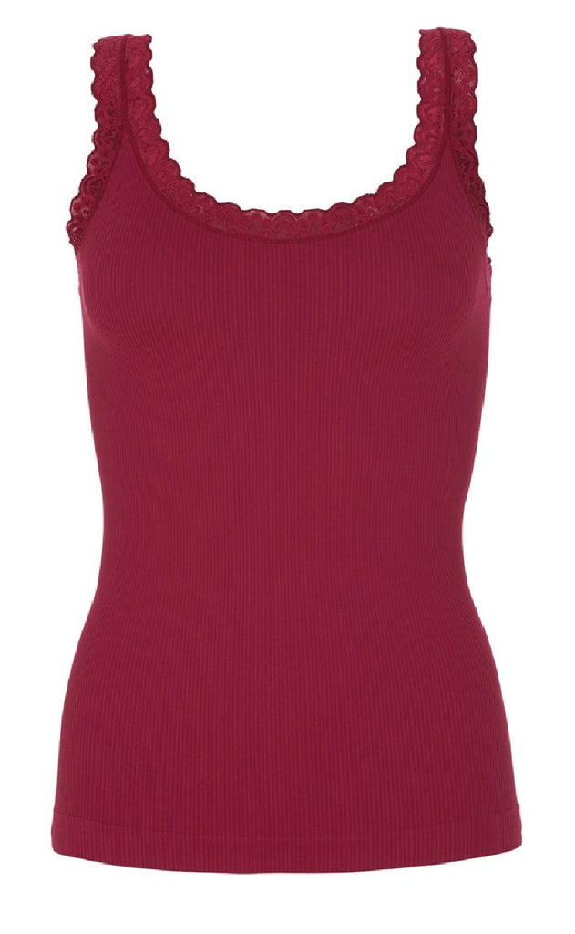 Tim & Simonsen Top - Frida Rib - Bordo