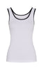 Tim & Simonsen Top - Marie Rib - Bianco/Nero