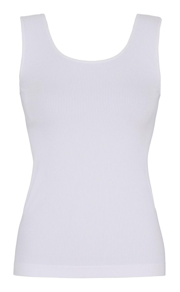 Tim & Simonsen Top - Tulle Rib - Bianco