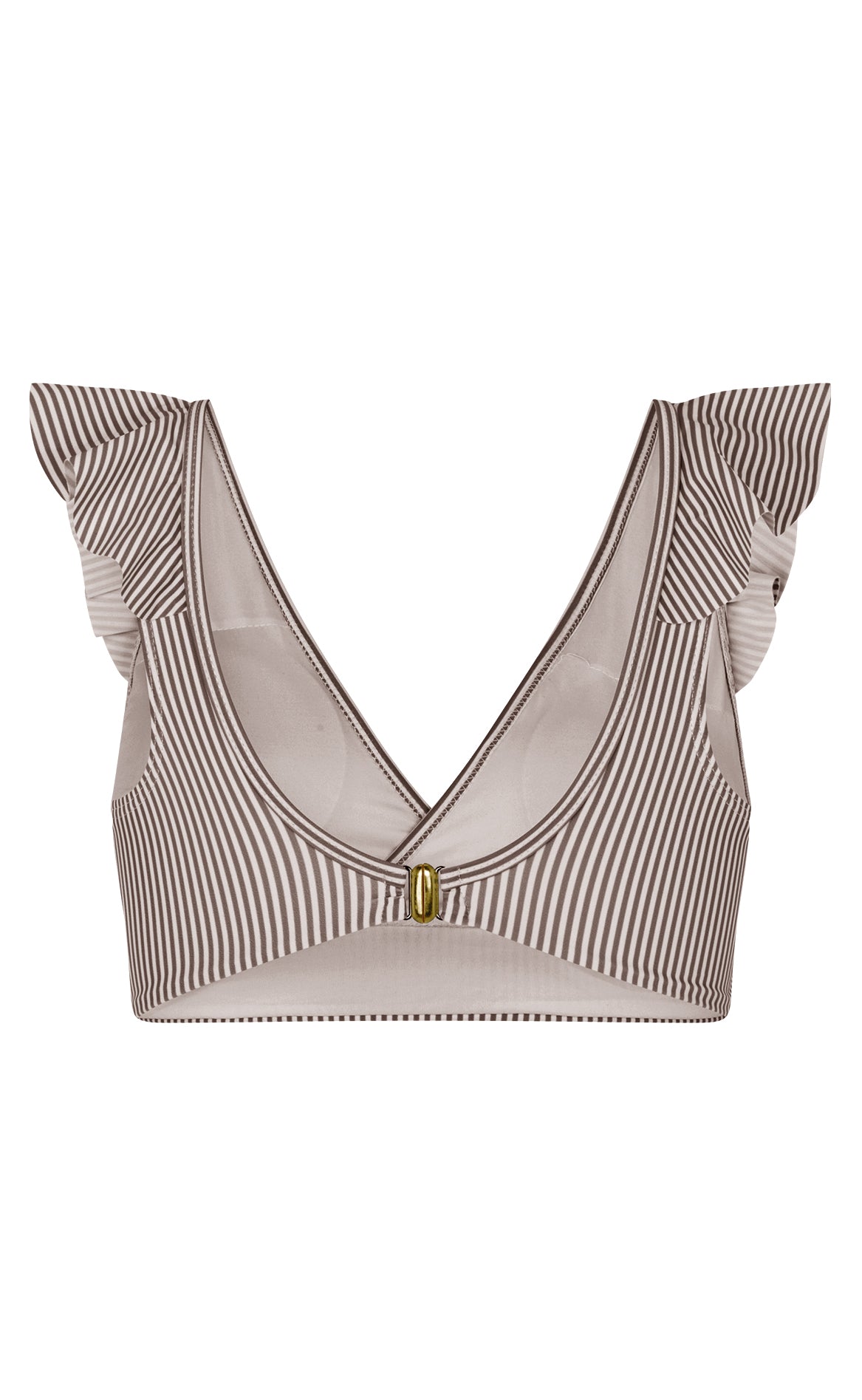Unica Copenhagen Bikini Overdel / Top - Marianna - Brown Stripes