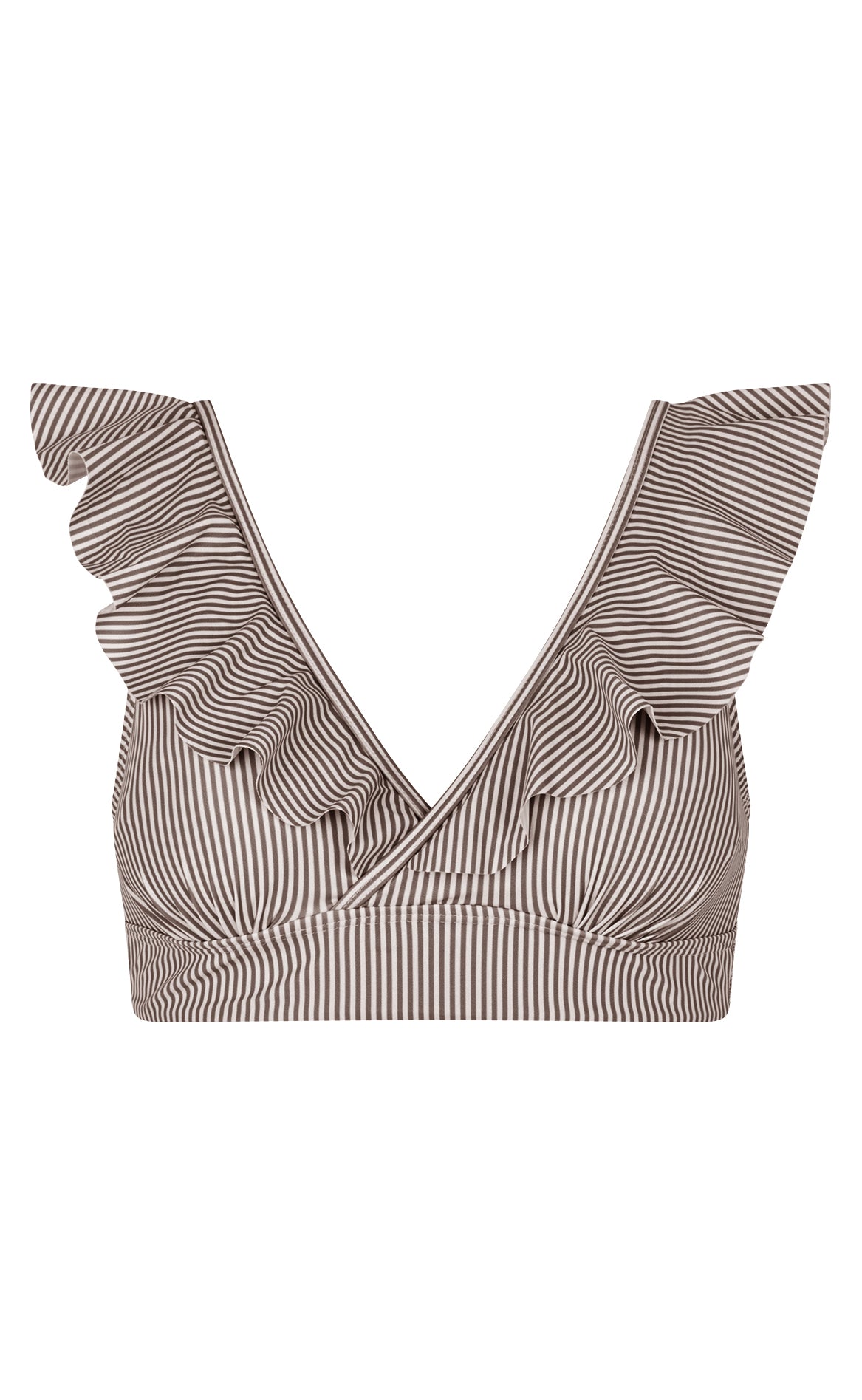 Unica Copenhagen Bikini Overdel / Top - Marianna - Brown Stripes