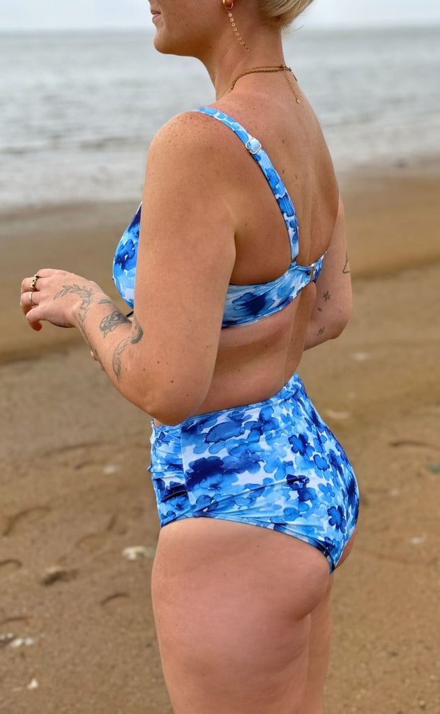 Unica Copenhagen Bikini Overdel / Top - Naya - Blue Flower