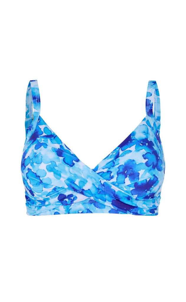 Unica Copenhagen Bikini Overdel / Top - Naya - Blue Flower