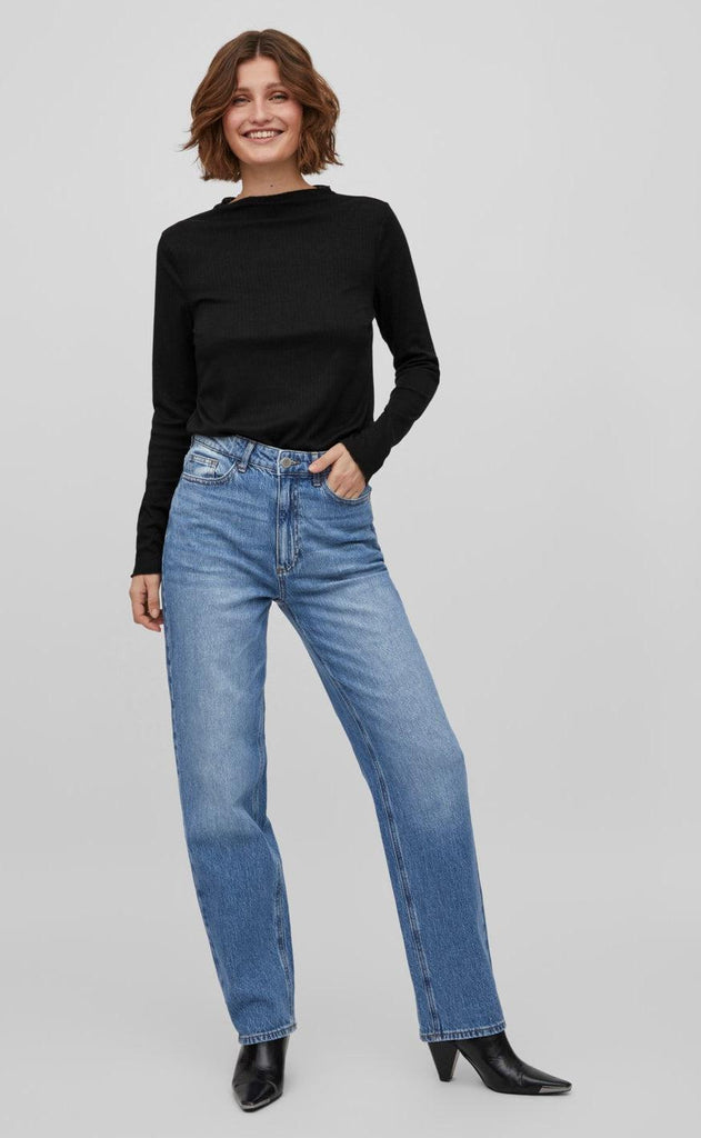 VILA Bukser / Jeans - Kelly - Medium Blue Denim