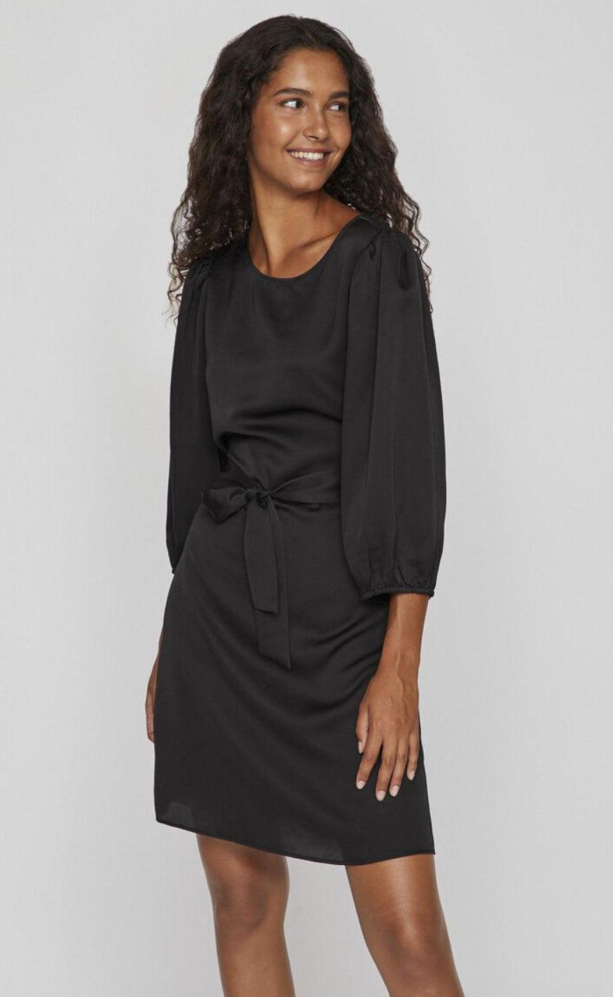 VILA Kjole - Ellette 3/4 - Black