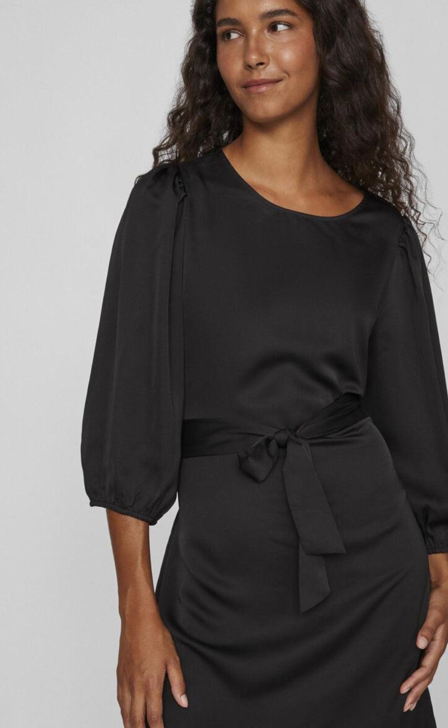 VILA Kjole - Ellette 3/4 - Black