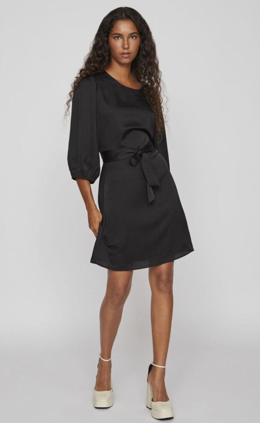 VILA Kjole - Ellette 3/4 - Black
