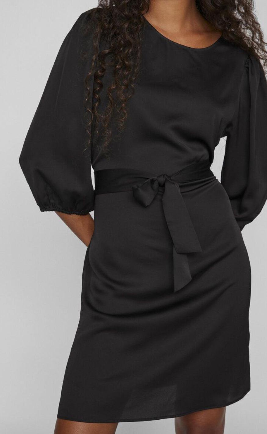 VILA Kjole - Ellette 3/4 - Black