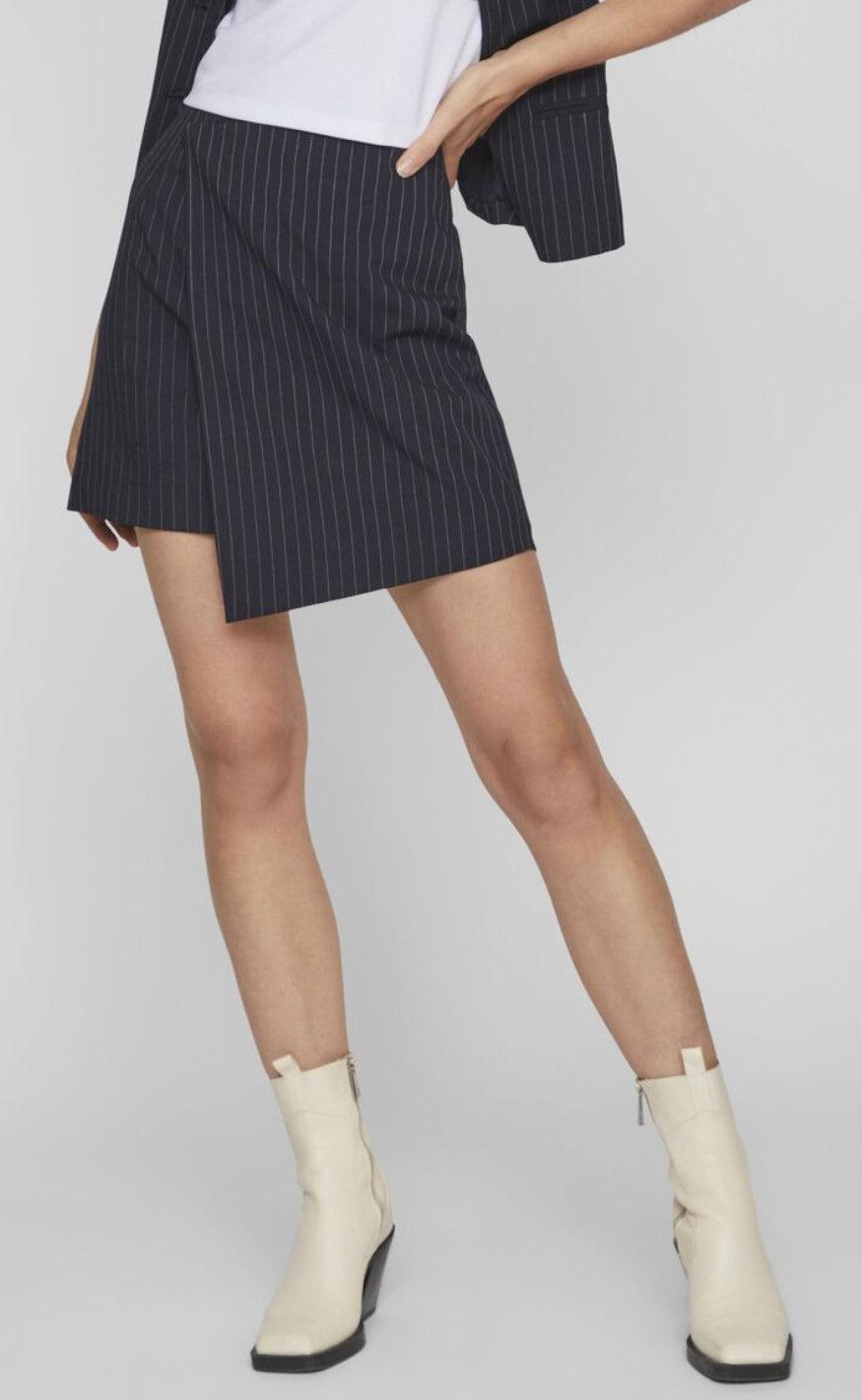 VILA Nederdel - Tipa Mini - Navy Blazer