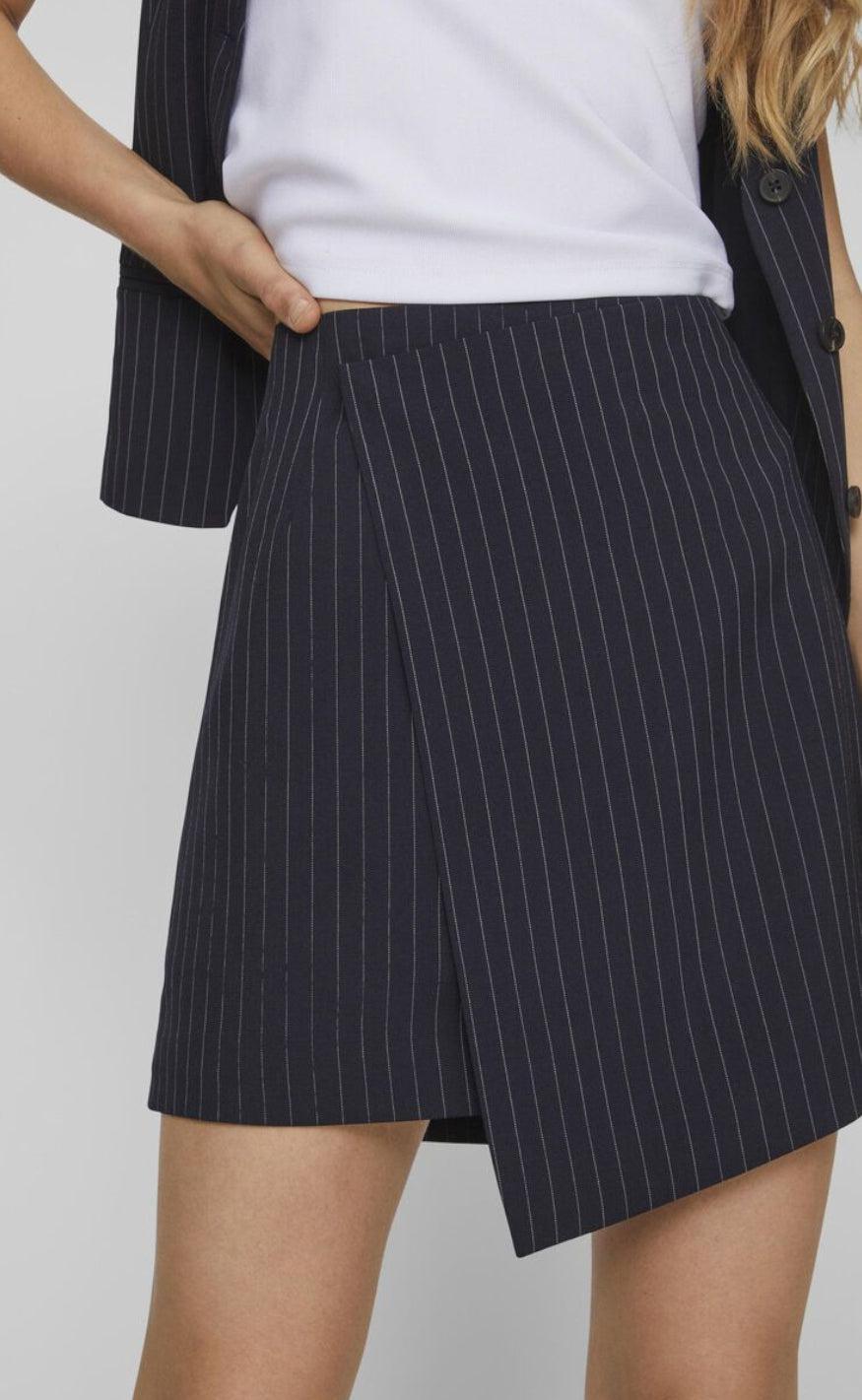 VILA Nederdel - Tipa Mini - Navy Blazer