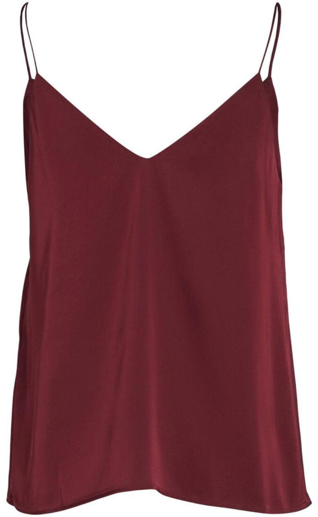 VILA Top - Enna - Beet Red