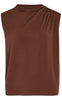 VILA Top Highneck - Phoenix - Shaved Chocolate
