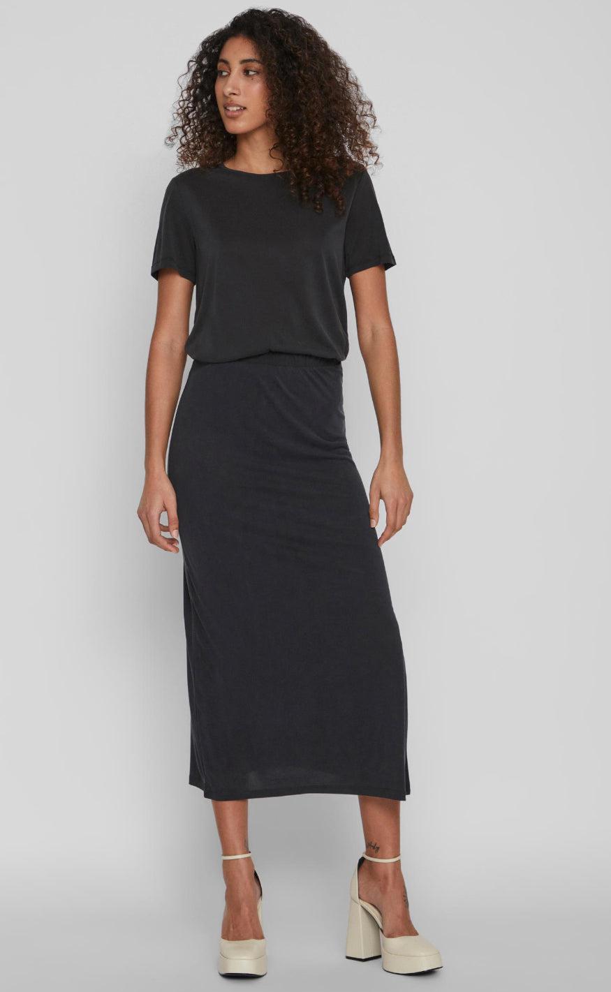 VILA Top - Modala - Black