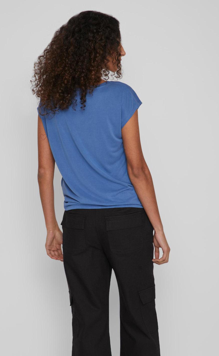 VILA Top - Modala - Federal Blue