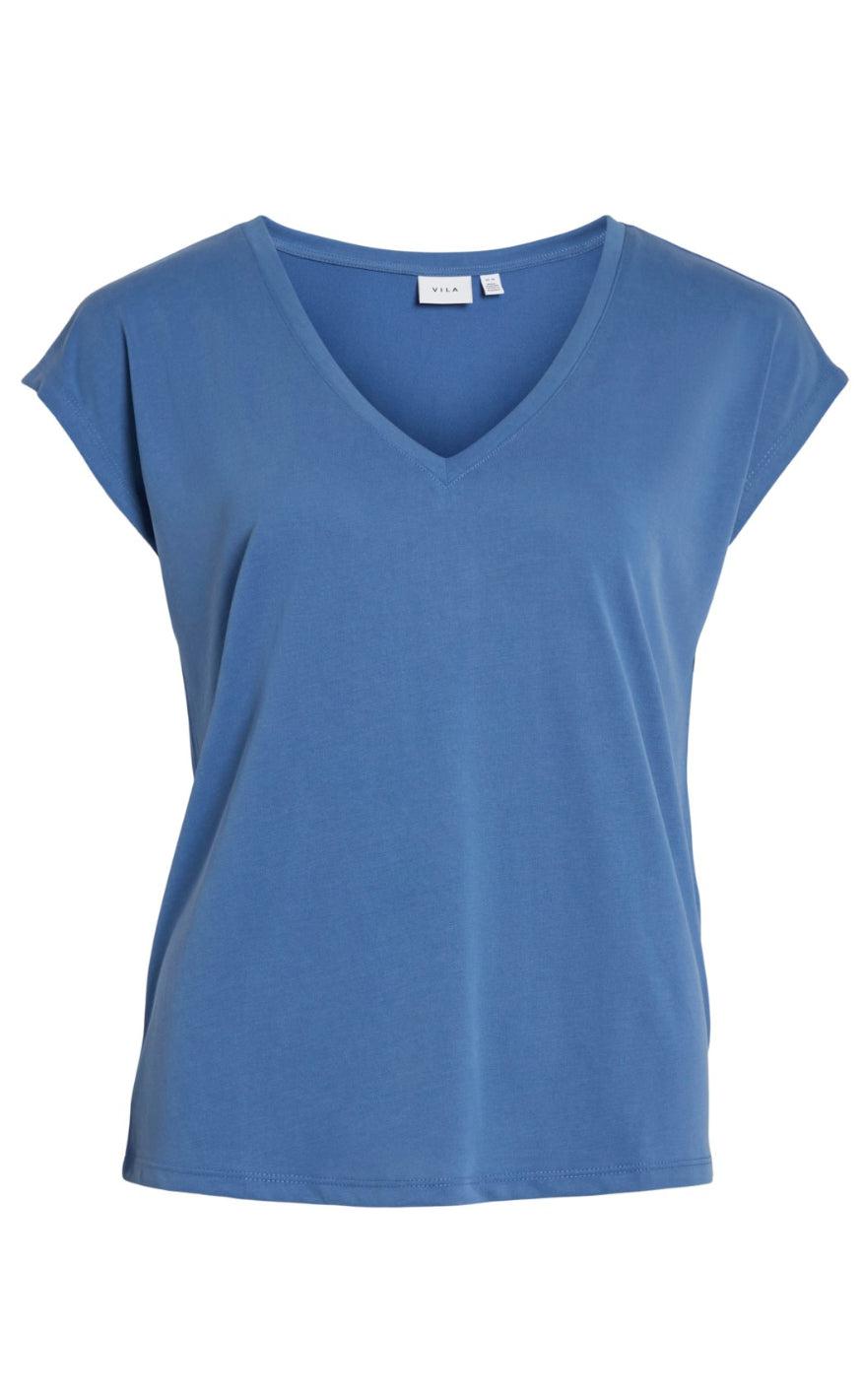 VILA Top - Modala - Federal Blue