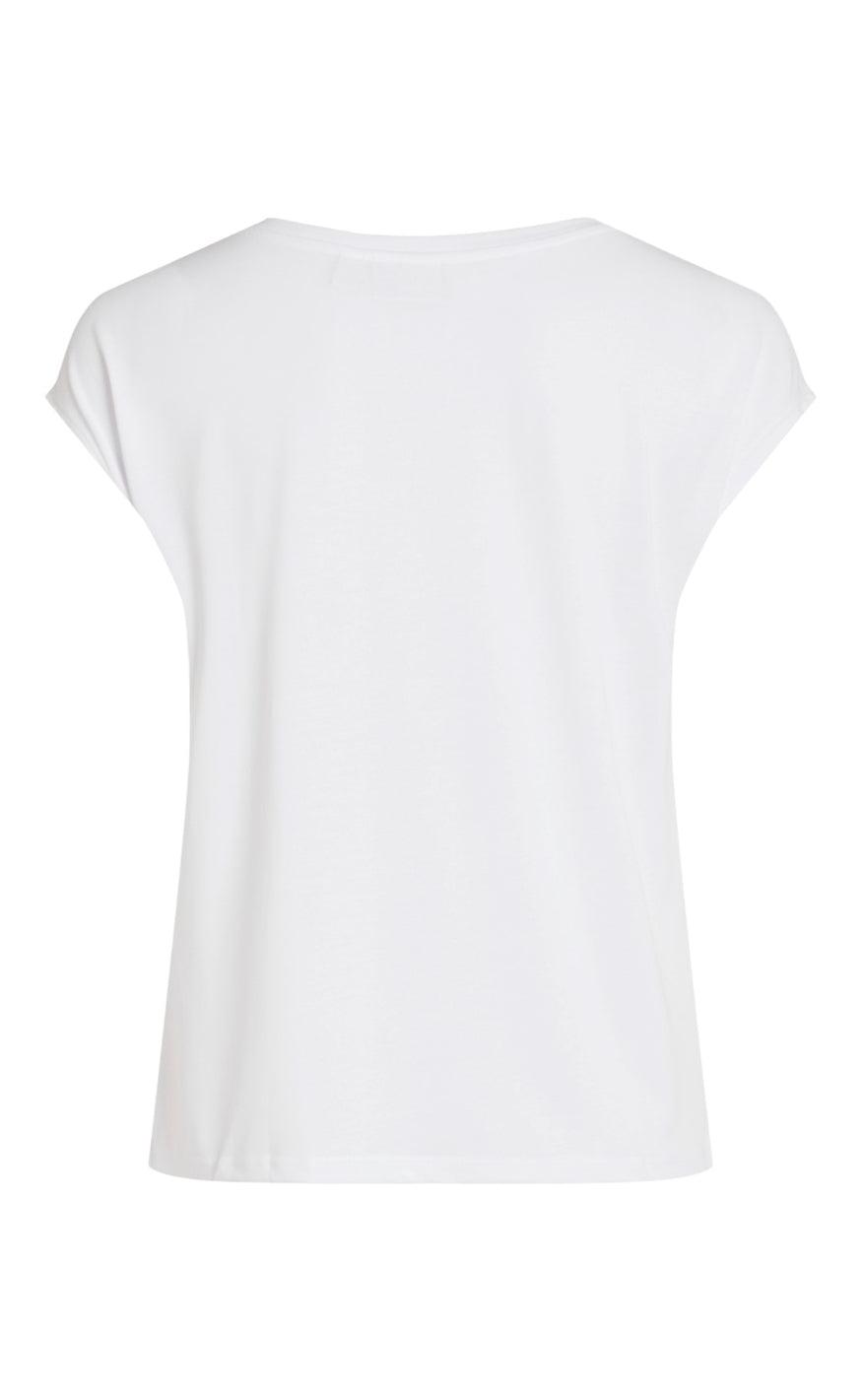 VILA Top - Modala - White