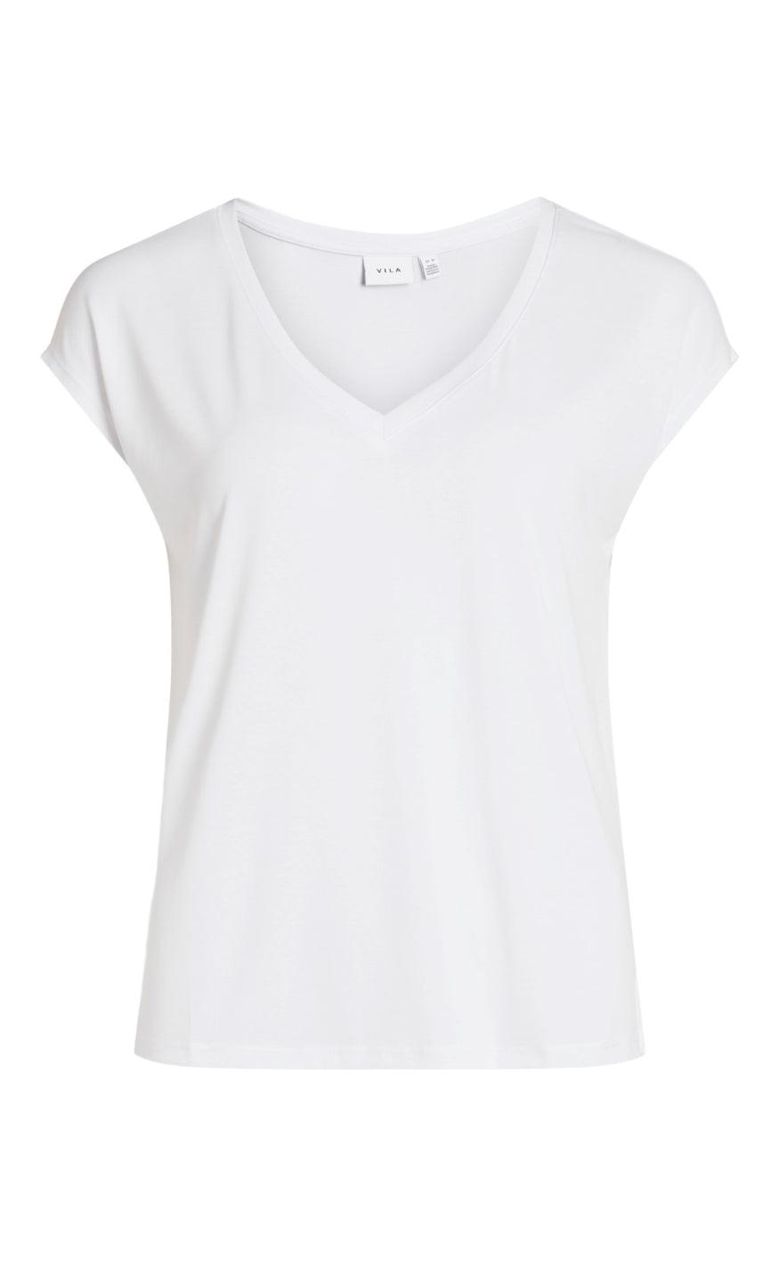 VILA Top - Modala - White