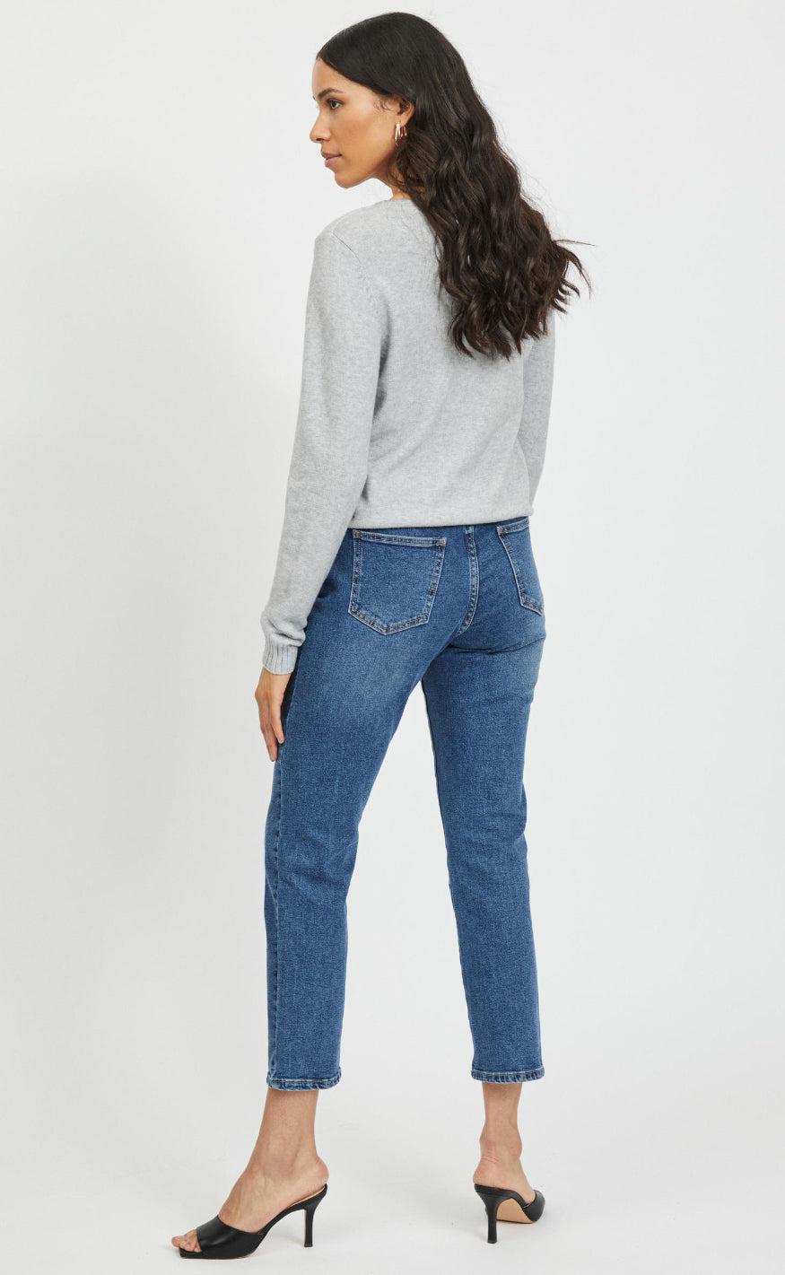 VILA Top - Ril - Light Grey Melange