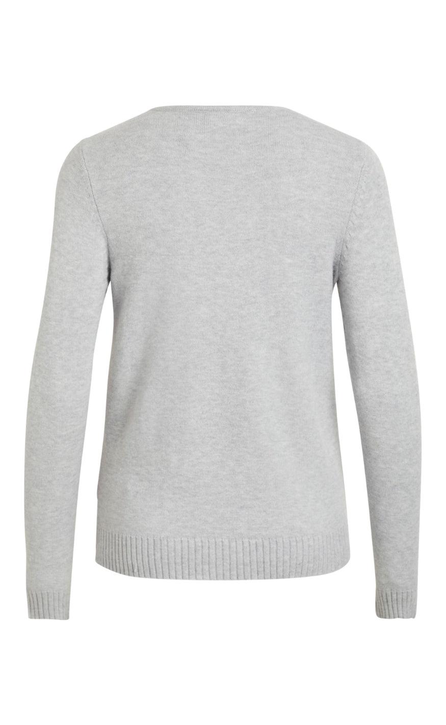 VILA Top - Ril - Light Grey Melange