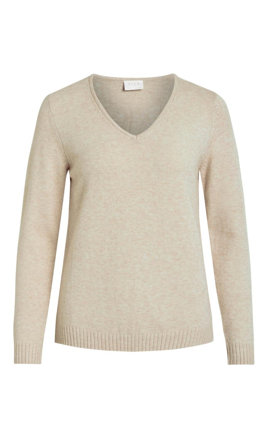 VILA Top - Ril - Natural Melange