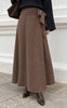 Say INA Copenhagen Nederdel - Vega Tie - Dark Brown Check