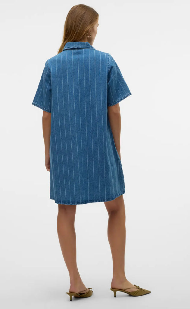 Vero Moda Kjole - Ocean - Medium Blue Denim