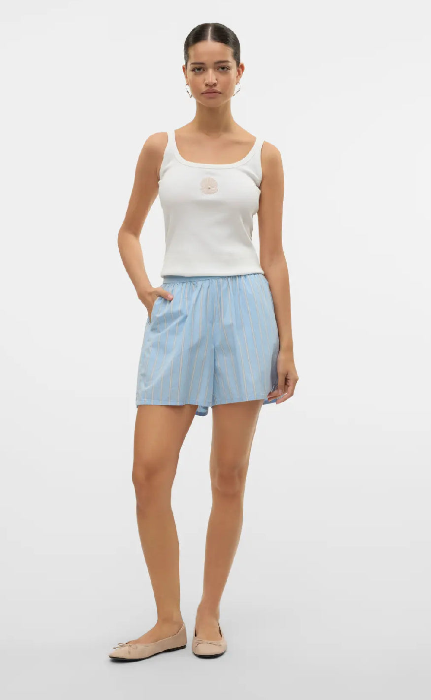 Vero Moda Top - Diana - Shell With Pearl