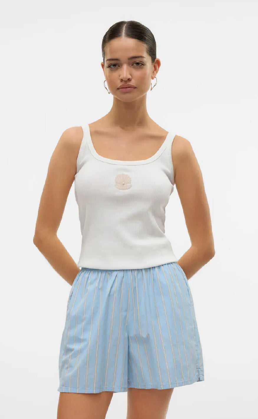 Vero Moda Top - Diana - Shell With Pearl