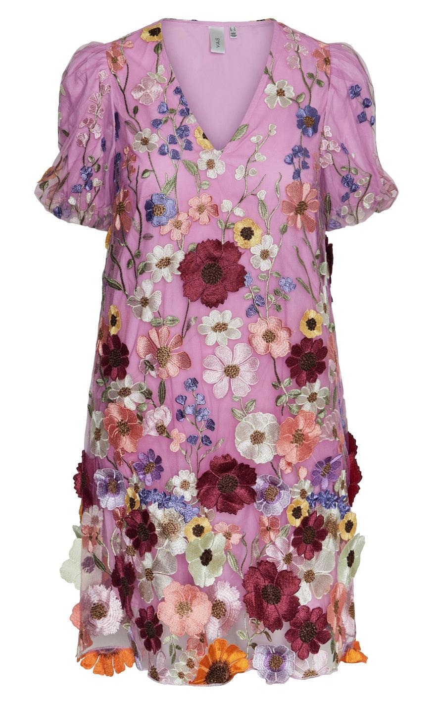 YAS Kjole - Flowering - Pink Lavender