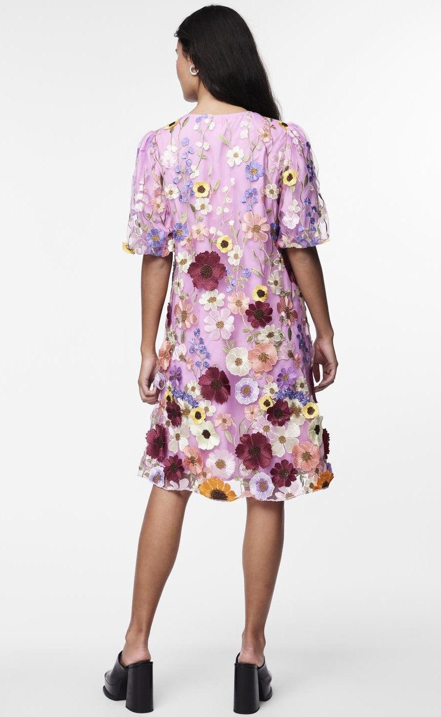 YAS Kjole - Flowering - Pink Lavender