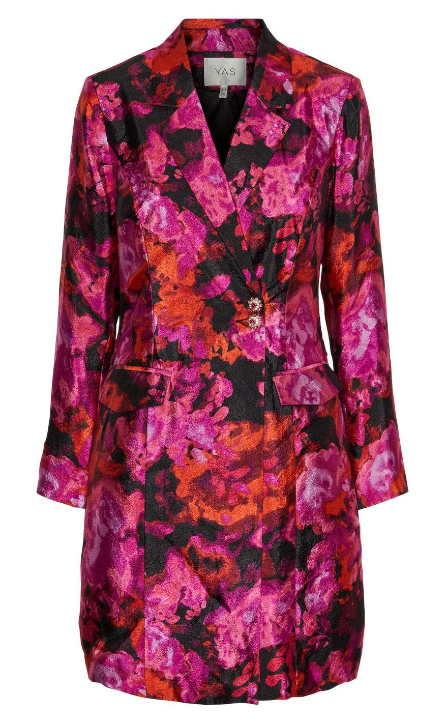 YAS Kjole - Wilight Garden - Black