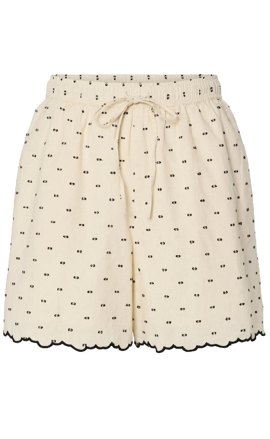 YAS Shorts - Dobby - Gardenia