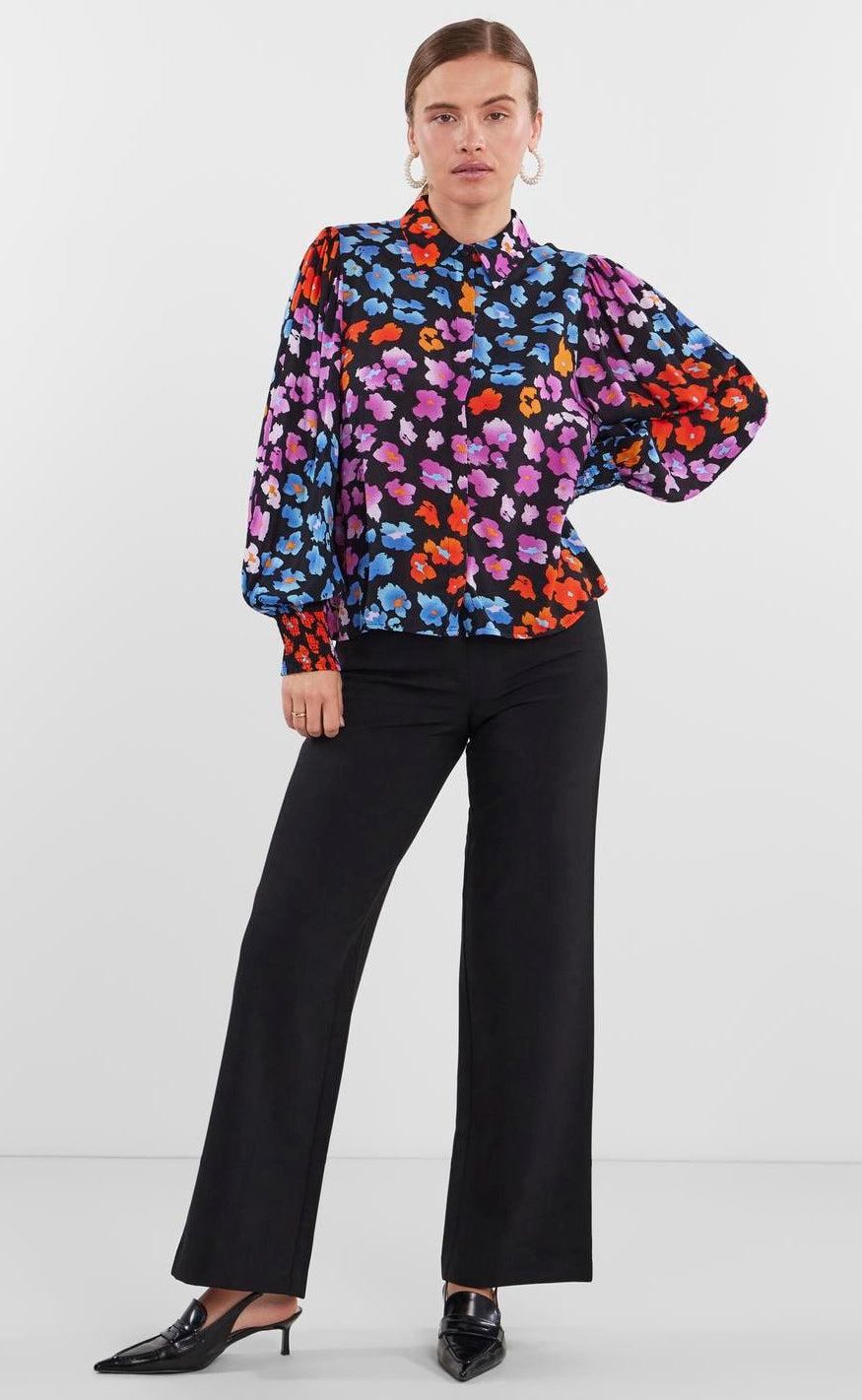 YAS Skjorte - Alira - Black/Liro