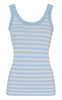 Tim & Simonsen Top - Isa Rib - Azzurro/Bianco