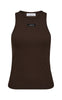 Haute L'Amitié Tanktop - Rib Badge - Mocca