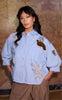 Love & Divine Skjorte - Love1604-4 - Ice Blue/Emb.