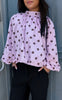 Say INA Copenhagen Bluse - Diana Dot - Pink W. Brown Dots